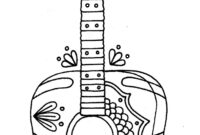 guitar coloring page guitar coloring page