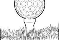 golf ball coloring page