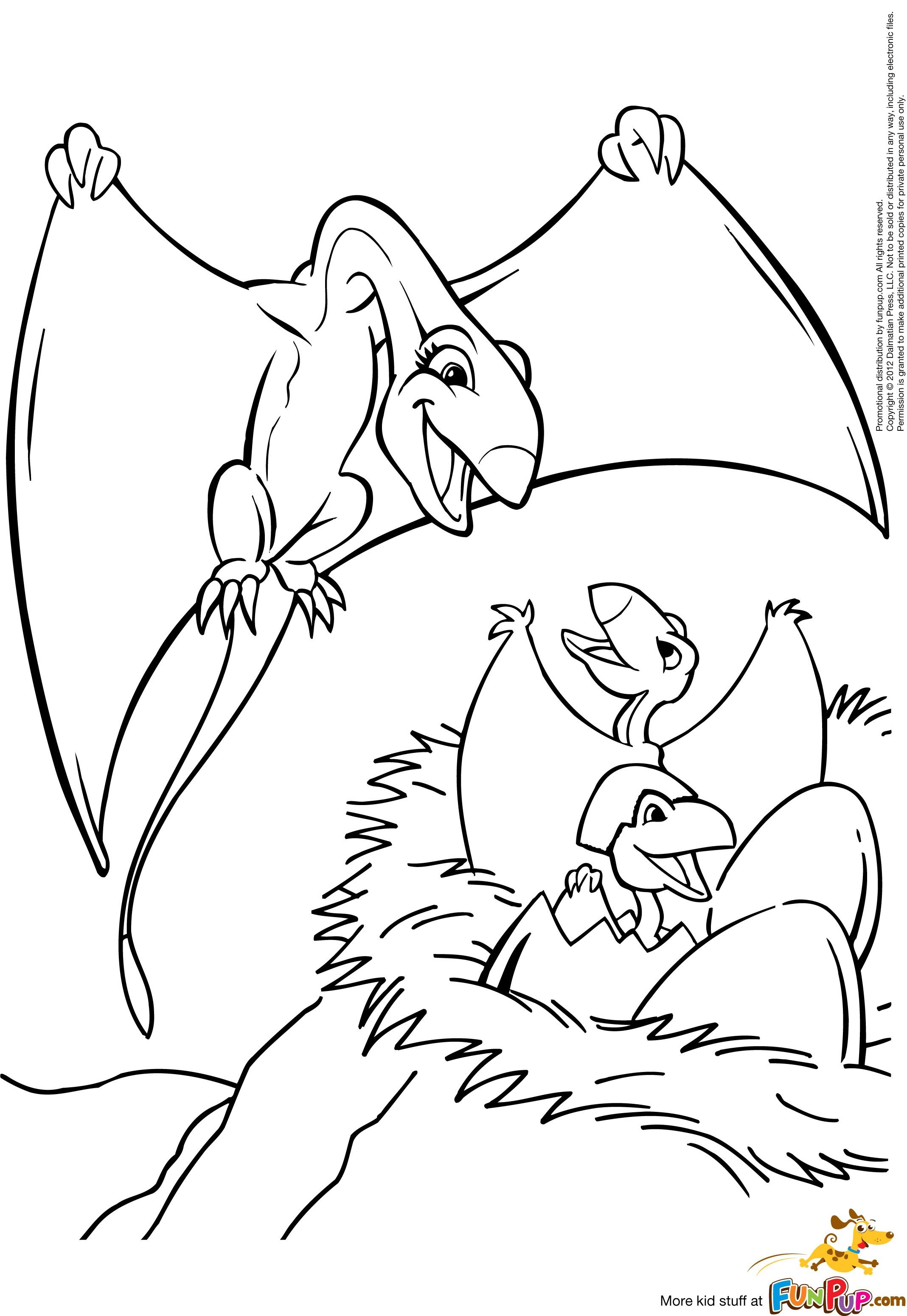 Pterodactyl and babies $0.00 | Zeichnung dinosaurier, Dinosaurier