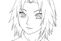 sakura haruno coloring pages sakura haruno coloring pages