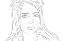 beginner billie eilish coloring pages beginner billie eilish coloring pages