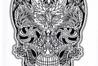 skull coloring pages for adults printable