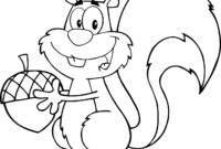 squirrel color page squirrel color page
