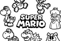 cat mario coloring page cat mario coloring page