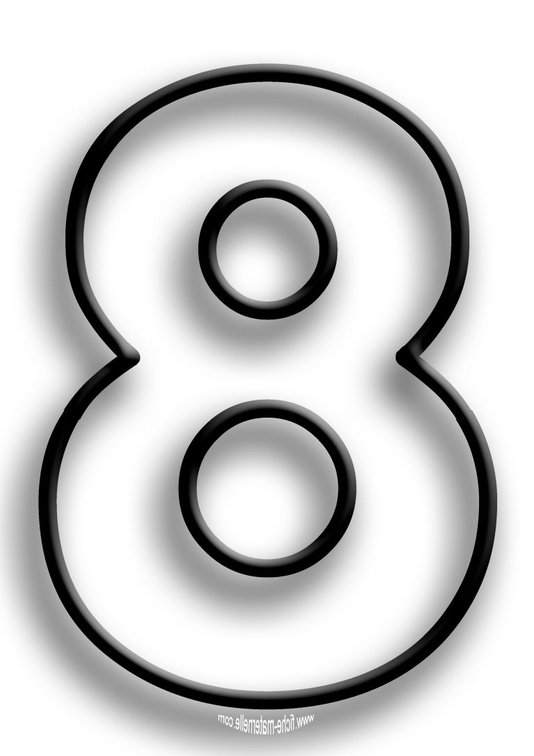 Chiffres Rigolos Élégant Collection Dessins Gratuits à Colorier