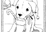 dog christmas coloring pages dog christmas coloring pages