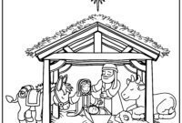 manger coloring page manger coloring page