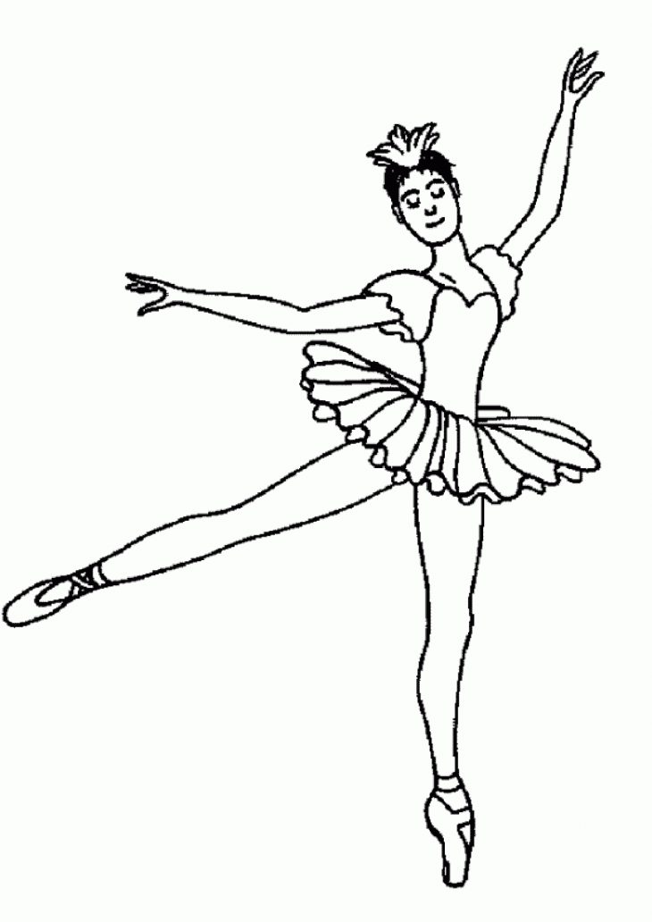 Coloriage Danse Classique En Tutu encequiconcerne Dessin De Danseuse A
