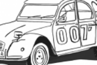 45 coloriage 2cv background