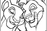 dessin a colorier facile roi lion