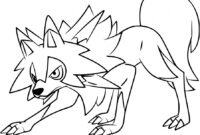 dessin a imprimer pokmon lougaroc diurne dessin a imprimer pokmon lougaroc diurne