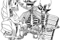 dia de los muertos color pages
