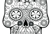 cute skull coloring pages