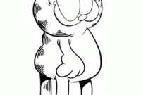 garfield coloring page