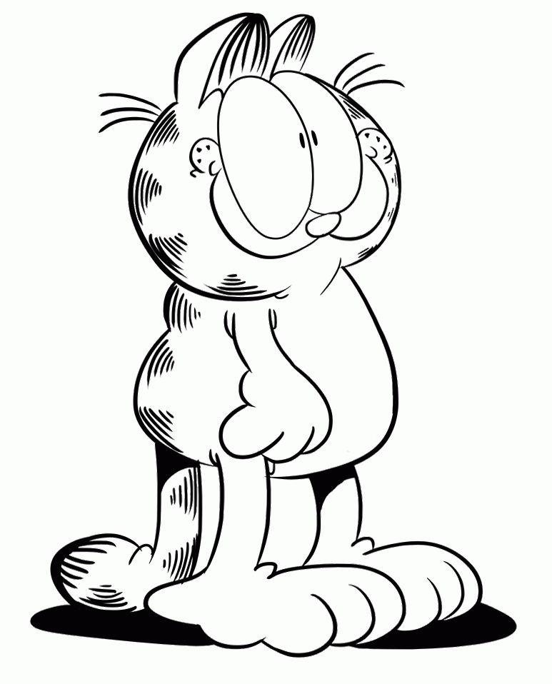 Garfield And Odie Coloring Pages - Coloring Home