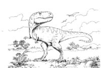 dessin a colorier facile t rex