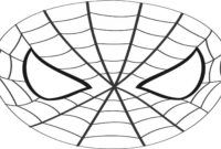 spiderman head coloring page spiderman head coloring page