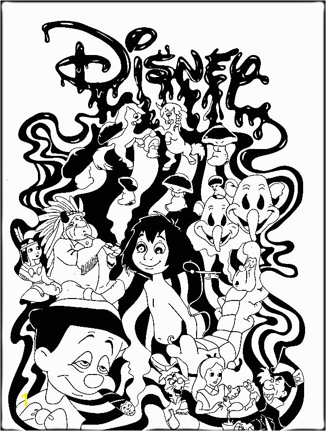 Disney Trippy Coloring Pages | divyajanan