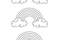 rainbow outline printable