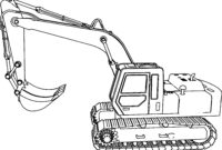 backhoe coloring page backhoe coloring page
