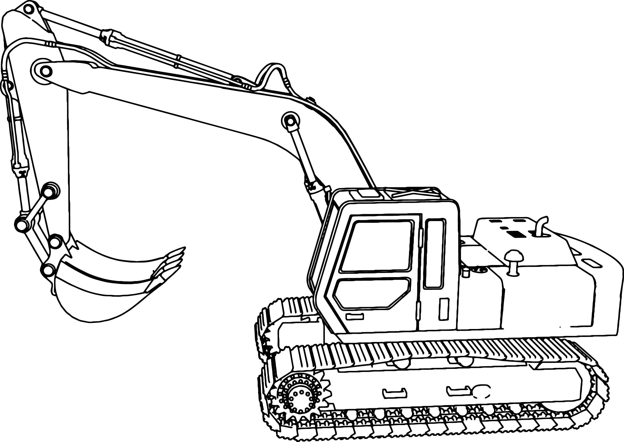 Backhoe Coloring Pages