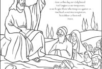 lord 039 s prayer coloring page lord 039 s prayer coloring page