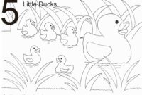 5 little ducks coloring page 5 little ducks coloring page