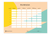stundenplan selbst gestalten
