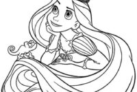 coloring pages of rapunzel