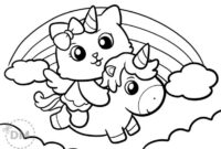 kittycorn coloring pages