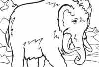 woolly mammoth coloring pages woolly mammoth coloring pages