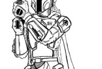 printable mandalorian coloring pages