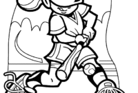 softball color pages softball color pages