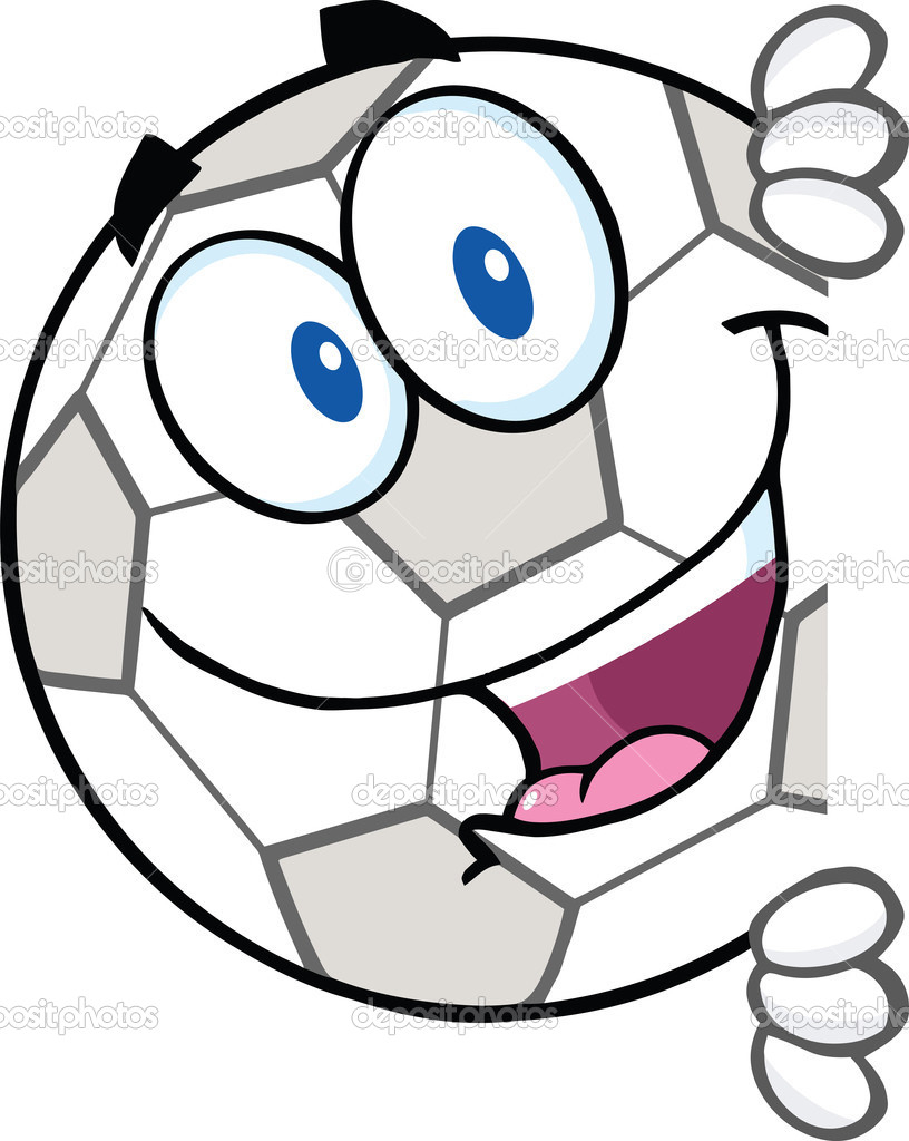 Personnage De Dessin Animé De Ballon Football En pour Dessin Animac De