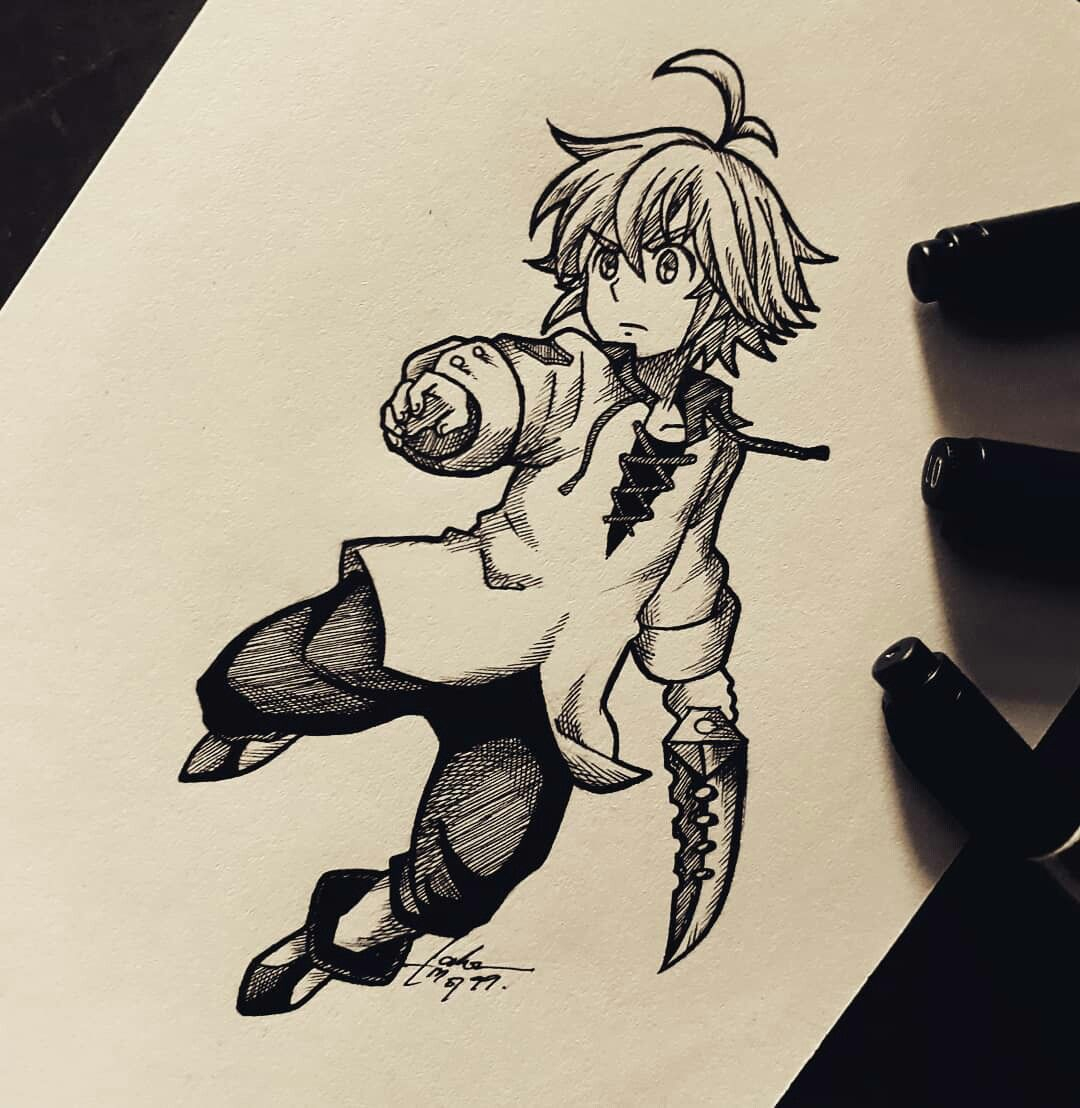 Pin By Leo Lebiez On Nanatsu No Taizai | Art, Anime Fanart à Coloriage