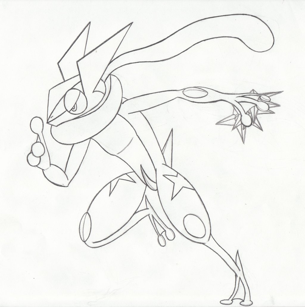 Pokemon Greninja Coloring Pages at GetColorings.com | Free printable