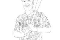 san diego padres coloring pages
