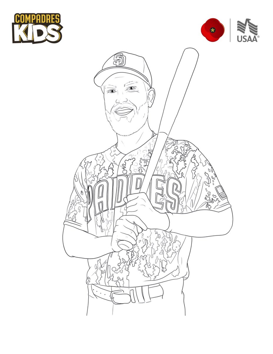 San Diego Padres Coloring Pages Coloring Pages