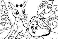 rudolph coloring pages printable