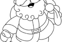 santa coloring picture santa coloring picture