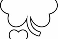 shamrock coloring page printable