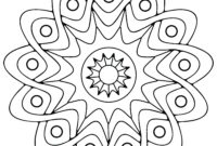 simple geometric coloring pages