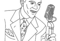 singer coloring pages singer coloring pages