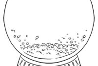 snow globe coloring page snow globe coloring page