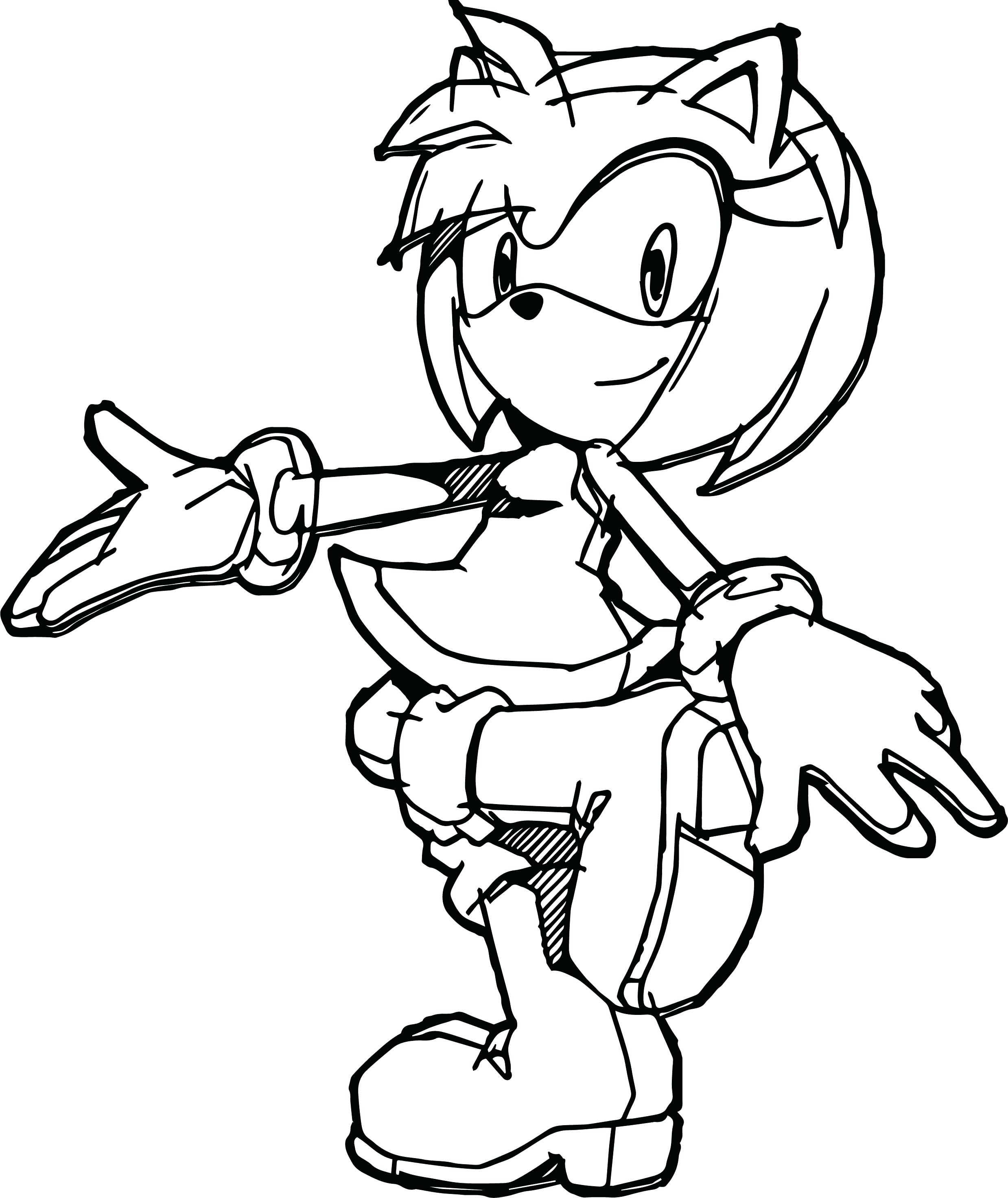 Sonic And Amy Coloring Pages at GetColorings.com | Free printable