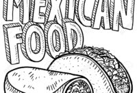 tacos coloring page
