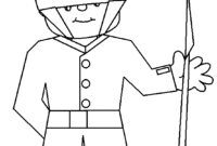 coloriage garde anglais