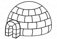 igloo coloring pages igloo coloring pages
