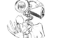 siren head coloring pages printable siren head coloring pages printable