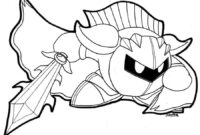 meta knight kirby coloring pages meta knight kirby coloring pages
